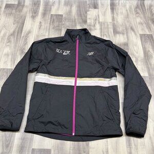 ✅Mens M New Balance 22' TSC London Marathon Jacket Black Reflective Lightweight